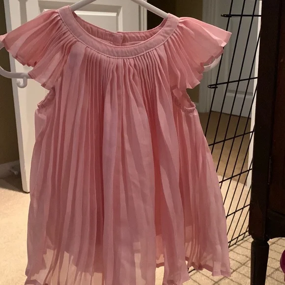 GAP | Dresses | Rose Gold Pink Pleated Dress | Poshmark